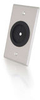 Single Gang 1.5in Grommet Wall Plate - Brushed Aluminum -- 2225-40489-ADT