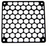 Giant Mesh Laser Cut 120mm Fan Grill - Black - 70994 - Xoxide