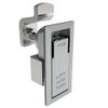 Compression Latch, Lift & Turn, Small Size, Flush Style, No Restriction, Non-Locking, Zinc Alloy, Chrome Plated, Brushed - 62-74-32 - Southco