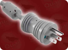 NEMA 5-15P HG GREY WITH FERRITE to IEC-60320-C13 GREY HOME // Power Cords // Hospital Grade Power Cords // Clear Plugs And Connectors -- 0310.120F1 - Image