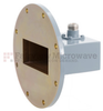 WR-284 to Type N Female Waveguide to Coax Adapter UG-584/U Round Cover with 2.6 GHz to 3.95 GHz S Band in Aluminum, Paint - FMWCA1063 - Fairview Microwave Inc.