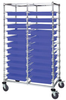 Cart, Double Bay, 22Bins, Blu; No. Of Bins Quantum Storage - 44AC4343 - Newark, An Avnet Company