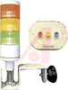 LIGHT TOWER,3-LIGHT,120VAC,RED,YELLOW,GREEN,BRACKET MOUNT -- 70038699