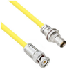 Halogen Free Cable Assembly TRB 3-Slot Plug to Non-Insulated Bulk Head 3-Lug Cable Jack .245