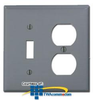 Leviton Commercial Grade Nylon Wallplates 2-Gang 1-Toggle.. - 80705 - TelephoneStuff.com