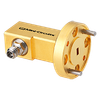 1.0 mm-Female to WR10 UG387/U Flange Waveguide Coax Adapter Right Angle 75 – 110 GHz -- WR10-10R+ - Image