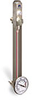 Levelux Standard Steel Liquid Level Gage, 7” Centerline, Back Mount 1/2”-20 with Nuts - B4916-20700BB1W - Oil-Rite Corp.