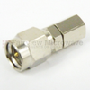 SMA Male (plug) to SMC Plug Adapter, Nickel Plated Brass Body, 1.2 VSWR -- SM2074 - Image