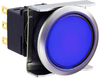 Pb Switch, Dpdt, 5A, 250Vac, Blu, Panel; Product Range Idec - 93AC9489 - Newark, An Avnet Company