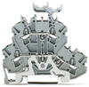 Double-deck terminal block - Ground terminal block - Through terminal block - 2002-2257 - WAGO