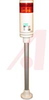 LIGHT TOWER,1-LIGHT,24V AC/DC,RED,POLE MOUNT - 70038807 - Allied Electronics, Inc.