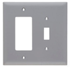 Standard Wall Plate - TPJ126-GRY - Hubbell Wiring Device-Kellems