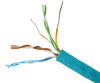 DataMax Extreme Ethernet Cat 5e, AWM 2463 - 24 AWG, 4 pair, unshielded, TPE, Teal -- 9415 - Image