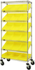 Cart W/ Bin, 7Shelves, 18Bins, Yel; No. Of Bins Quantum Storage - 44AC5754 - Newark, An Avnet Company