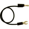 0.250″ Spade Lug to Stacking Banana Plug, 18 AWG Test Lead -- 9142 - Image