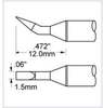 Metcal Smartheat Soldering Tip PHT-650326 - Chisel Tip - 0.472 in Tip Length - 0.06 in Tip Width - PHT-650326 - R. S. Hughes Company, Inc.