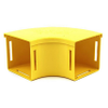 Fiber Raceway Elbow, 4x4, 90 Degree Horizontal, Lid - FRCE3YL9H - Belden Inc.