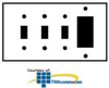 Leviton 4-Gang 3-Toggle 1-Decora/GFCI Device Combination.. - 80732 - TelephoneStuff.com