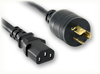 LOCKING NEMA L6-15P to IEC-60320-C13 HOME // Power Cords // High Voltage Power Cords // Locking Blade Power Cords - 1809.012 - Quail Electronics