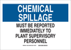 Brady B-302 Polyester Rectangle White Chemical, Biohazard, Hazardous & Flammable Material Sign - 14 in Width x 10 in Height - Laminated - 18250 - 754473-16519 - R. S. Hughes Company, Inc.