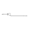 X100W Mini-Hook-Hook to 0.025″ Sq. Pin Plug, 28 AWG PVC Test Lead - 730W - E-Z-HOOK, a division of Tektest, Inc.