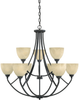 82989-BNB Mid. Chandeliers-Glass Up - 456397 - Capital Lighting, Inc.