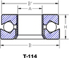 T-114: Open Style With Inside Band Thrust Bearing -- T-114-36