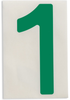 Brady Toughstripe B-514 Green Indoor Polyester Number Label - 6 in Width - 8 in Height - 8 in Character Height - Printed Msg = 1 - 121856 - 754473-71093 - R. S. Hughes Company, Inc.