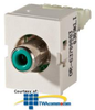 Legrand - Ortronics TracJack Module Green Phono/RCA to 110 - OR-63700083 - TelephoneStuff.com
