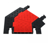 Right Turns for GD5X125 5-Channel Guard Dog® Cable Protector, Orange Lid/Black Base - GDT5X125-R-O/B - GDT5X125-R-O/B - Checkers
