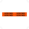 Brady B-946 Black on Orange Vinyl Self-Adhesive Pipe Marker - 1 1/8 in Height - 3/4 in Character Height - 7 in Length - Printed Msg = ELECTRIC TRACED - 7097-4 - 754476-91988 - R. S. Hughes Company, Inc.
