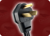 NEMA 10-30P to IEC-60320-C19 HOME // Power Cords // High Voltage Power Cords // Straight Blade Power Cords -- 5057.072 - Image