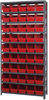Open Shelving, 10Shelves, 45Bins, Red; Shelving Unit Type Quantum Storage - 44AC8988 - Newark, An Avnet Company