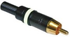 Neutrik RCA(m) w/Chuck Strain Relief,Gold Plate,White Ring -- CA-NYS373WT