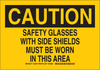 Brady B-401 Polystyrene Rectangle Yellow Personal Protection Equipment (PPE) Sign - 14 in Width x 10 in Height - TEXT: CAUTION - 128596 - 754473-77498 - R. S. Hughes Company, Inc.