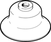 Vacuum cup without connector -- ESV-40-EF - Image