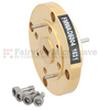 WR-22 Waveguide Bulkhead Adapter Using UG-383/U Round Cover Flange and Operating from 33 GHz to 50 GHz - FMWAD5004 - Fairview Microwave Inc.