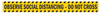 Floor Tape, Acrylic, 2 X 50 , Black/yel; Tape Type Hellermanntyton - 92AH0268 - Newark, An Avnet Company