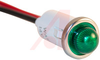 LED IND .50INCH GREEN 14V SDOME 6INCH LDS - 70117788 - Allied Electronics, Inc.