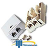 Leviton Duplex Surface Mount with 1 - 6 Conductor & 1.. - 41086-IDB - TelephoneStuff.com