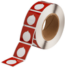Brady B-593 Red Polyester Thermal Transfer Die-Cut Thermal Transfer Printer Label Roll - 1.8 in Width - 1.8 in Height - THTEP169-593-.25RD - 662820-80265 - R. S. Hughes Company, Inc.