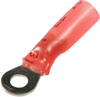 Terminal, Ring Tongue, #6, Crimp, Red; Stud Size - Metric 3M - 10M9538 - Newark, An Avnet Company