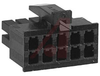 Connector, Soft Shell; Nylon; Receptacle; Black; 10; Dual; 0.118 in.; UL 94V-0 - 70082732 - Allied Electronics, Inc.