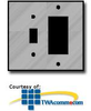 Leviton 2 Gang Faceplate with Toggle & Decora Openings - S126 - TelephoneStuff.com