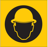 Brady B-302 Polyester Square Personal Protection Equipment (PPE) Sign - 2.25 in Width x 2.25 in Height - Laminated - 84548 - 754476-84548 - R. S. Hughes Company, Inc.