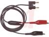 Alligator Clips, Mini to Banana Plug, Double, Mini, RG174/U, 2 FT - 70197978 - Allied Electronics, Inc.