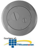Hubbell SystemOne Furniture Feed Tile Cover and Flange - S1SPFFT - TelephoneStuff.com