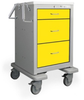 3 Drawer Junior Short Steel Isolation Cart -- JSGKU-399-YEL - Image