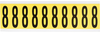 34 Series Indoor Numbers and Letters - 3440-8 - Brady Corporation
