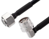 Low PIM 4.3-10 Male to RA 4.3-10 Male Cable 1/4 inch Superflexible Coax in 12 Inch - FMCA2238-12 - Fairview Microwave Inc.